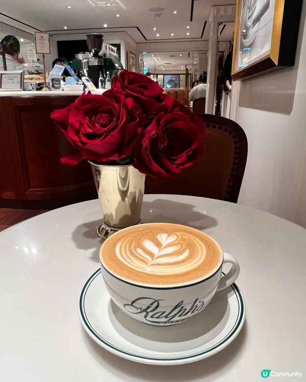 中環Ralph’s 咖啡心形拉花！$50有找歎玫瑰枱打卡🌹