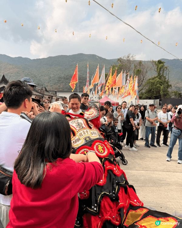 林村許願節打卡，希望新一年大家都心想事成 事事順利