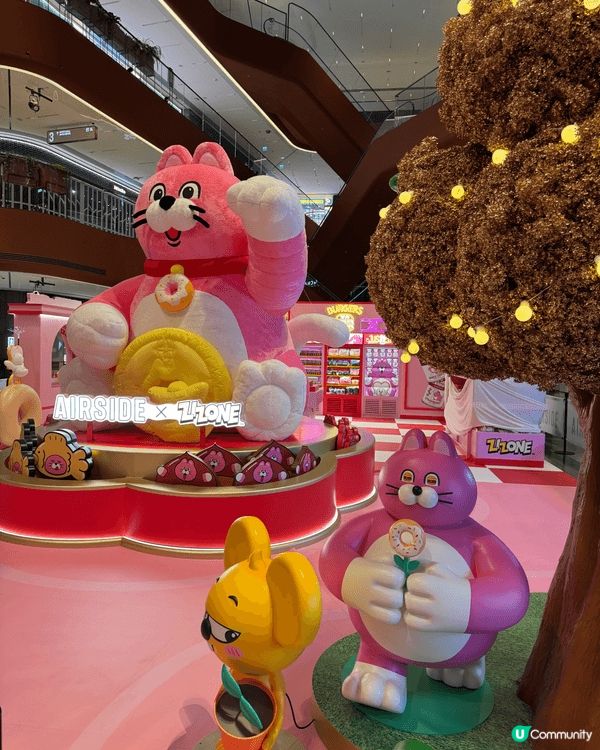 AIRSIDE的「ZIZONE招財貓士多」佈置首次登陸香港商...