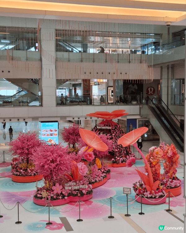 沙田新城市廣場2026年賀年以「花開結緣・風生水起」為主題，...