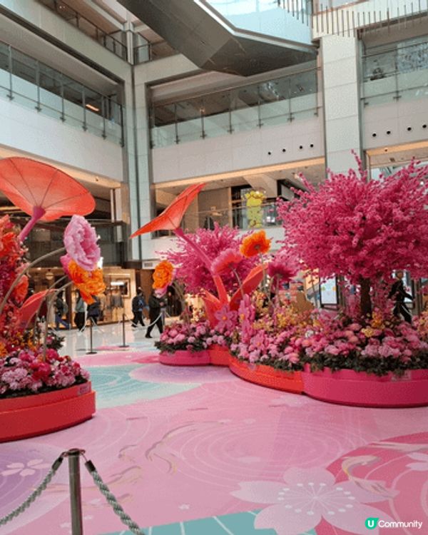 沙田新城市廣場2026年賀年以「花開結緣・風生水起」為主題，...