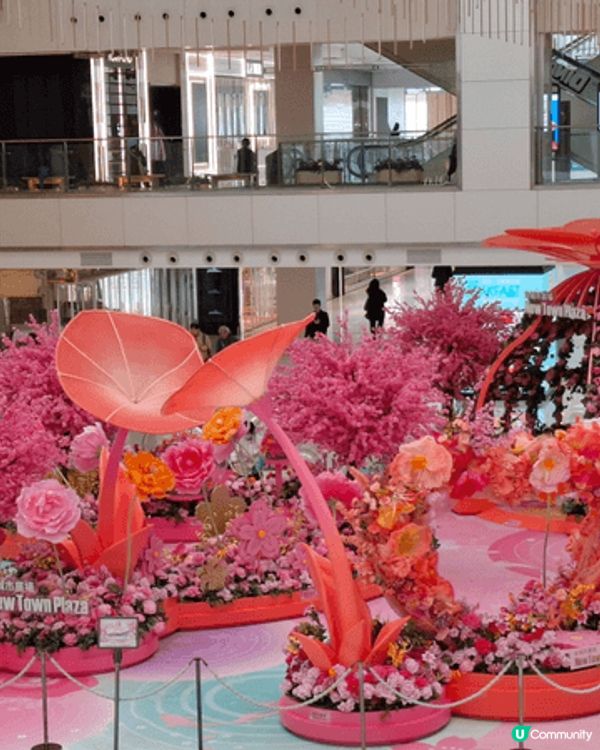 沙田新城市廣場2026年賀年以「花開結緣・風生水起」為主題，...