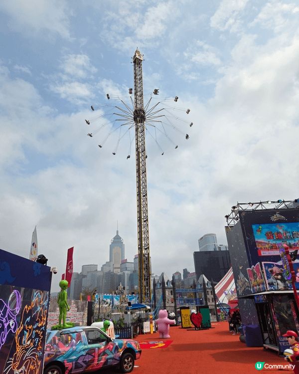 AIA 嘉年華有動有靜的活動，有刺激好玩的大型機動遊戲，考驗...