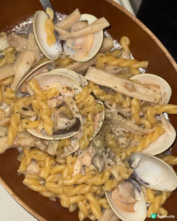 30分鐘料理《白酒煮蜆杏鮑菇意粉》✨