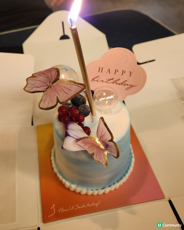 少女心炸裂！粉藍花園夢幻蛋糕！🍰✨