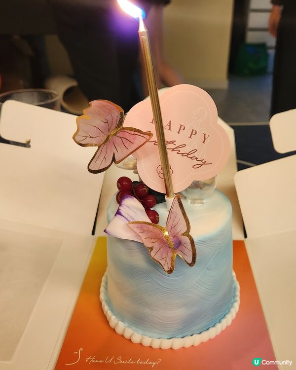 少女心炸裂！粉藍花園夢幻蛋糕！🍰✨