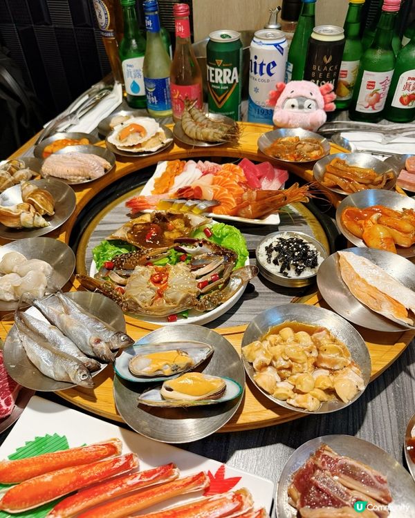 韓燒大叔Buffet🥩🐟🍻 $1蟹膏！😋