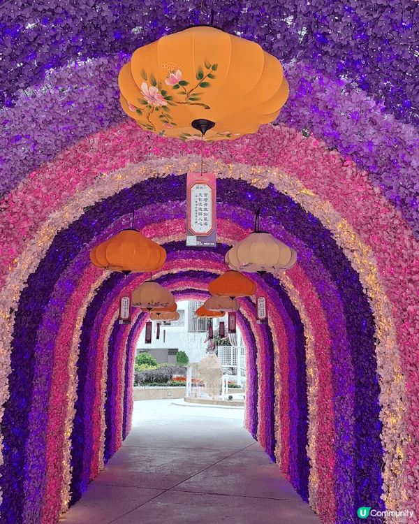 市區感受濃厚節日氣氛，喜慶氣息注滿黃埔號。浪漫拱門，看起來像...