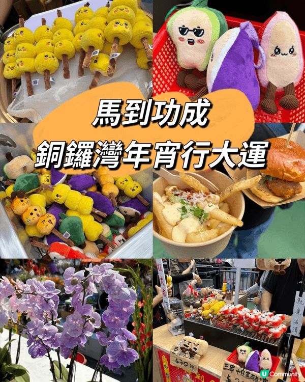 年廿九去銅鑼灣維園行年宵,真係充滿新年氣氛 🎉!今年攤位特別...