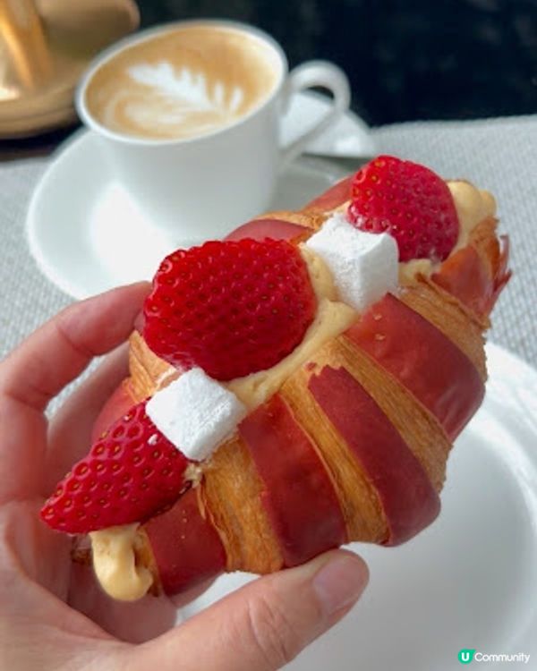 【尖沙咀 食記】GREEN│Hotel Icon ♥ 士多啤梨麻糬牛角包