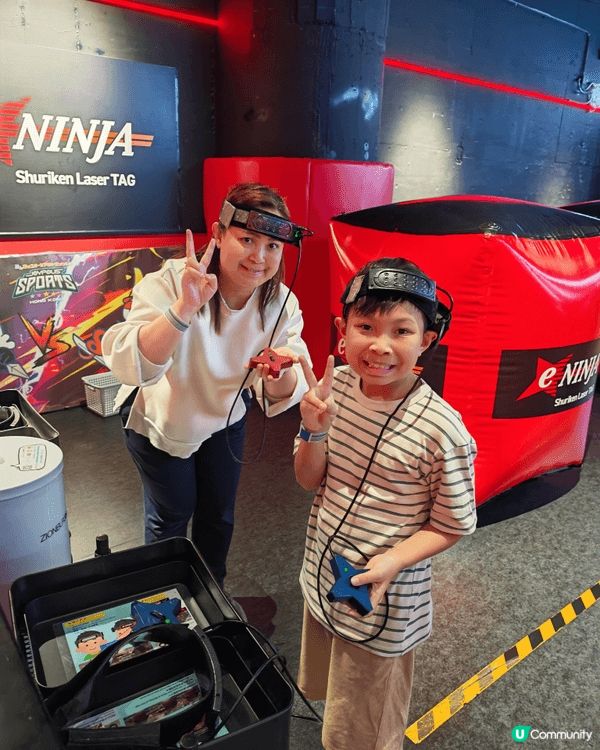 趁住新年假期，帶阿仔去Joypolis Park度玩，裏面有...