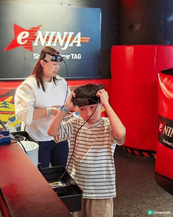 趁住新年假期，帶阿仔去Joypolis Park度玩，裏面有...