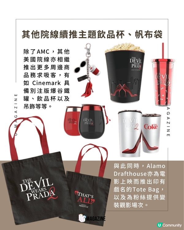 《穿Prada的惡魔2》手袋爆谷筒爆紅 引發美國院線時尚周邊大戰                                    