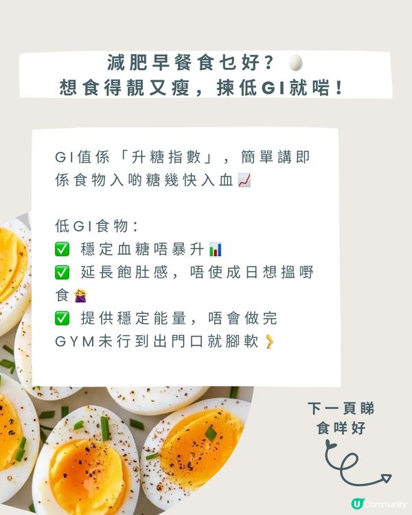 減肥早餐食乜好?🥚