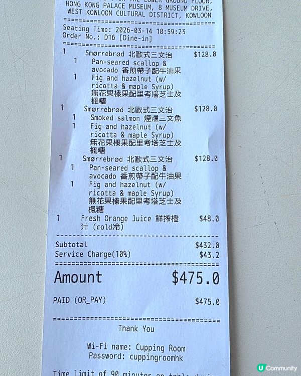 北歐式三文治$128(另需加一服務費), 抵唔抵食就各人標準...