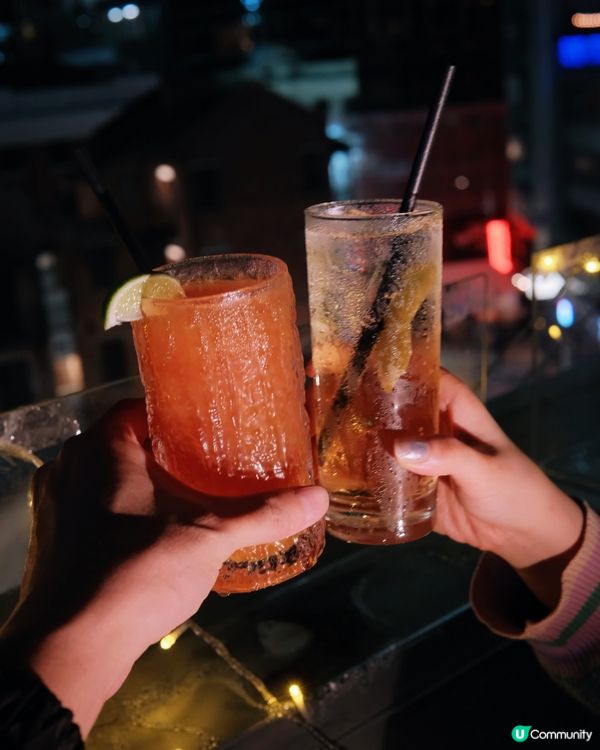 🇭🇰中環露台酒吧，大館夜景直接封神🥂