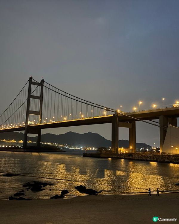 馬灣1868彩色屋、文青工作坊、沙灘與青馬大橋夜景 