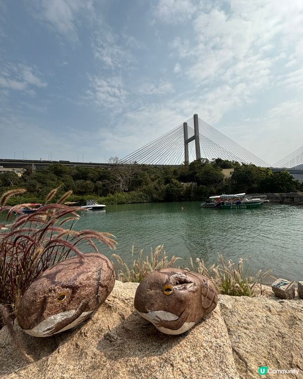 馬灣1868彩色屋、文青工作坊、沙灘與青馬大橋夜景 