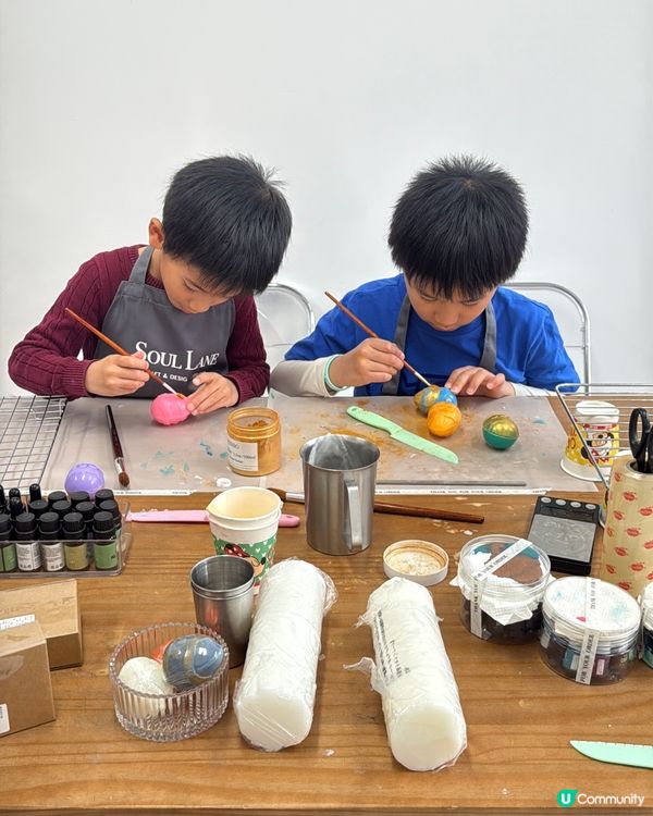 觀塘親子復活蛋香皂工作坊，創意無限！🐣