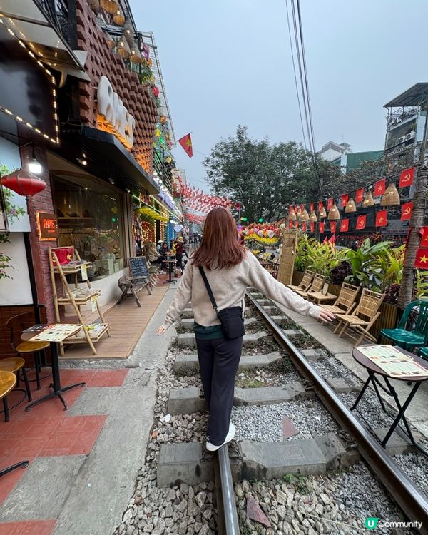 📍 河內火車街必去！