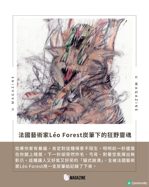 法國藝術家 Léo Forest 的「貓式崩潰」學                                    