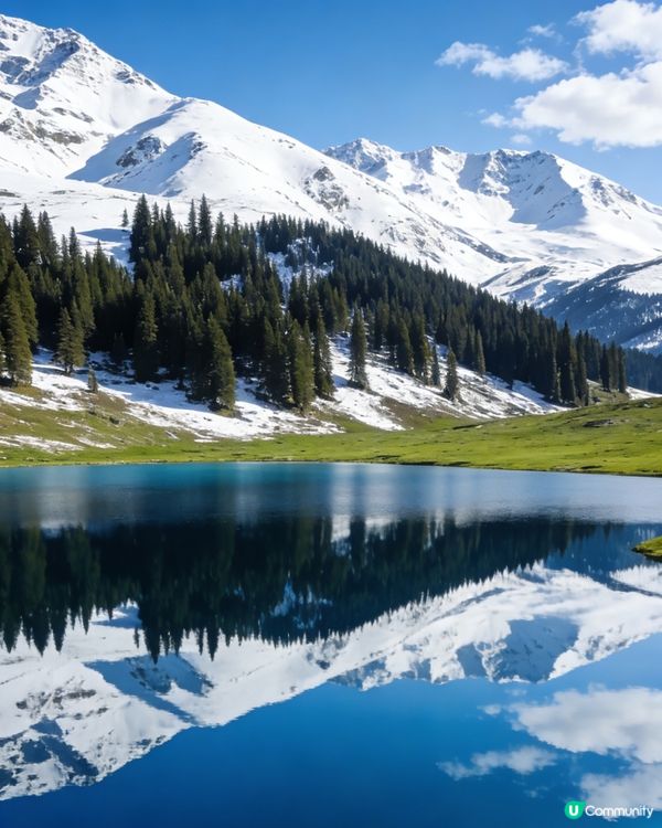 湖水奶白好似仙境🥛🏔️