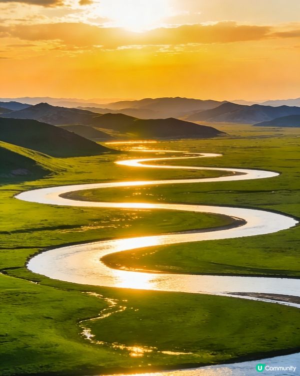 草原神話🤩！九曲十八彎🌅✨