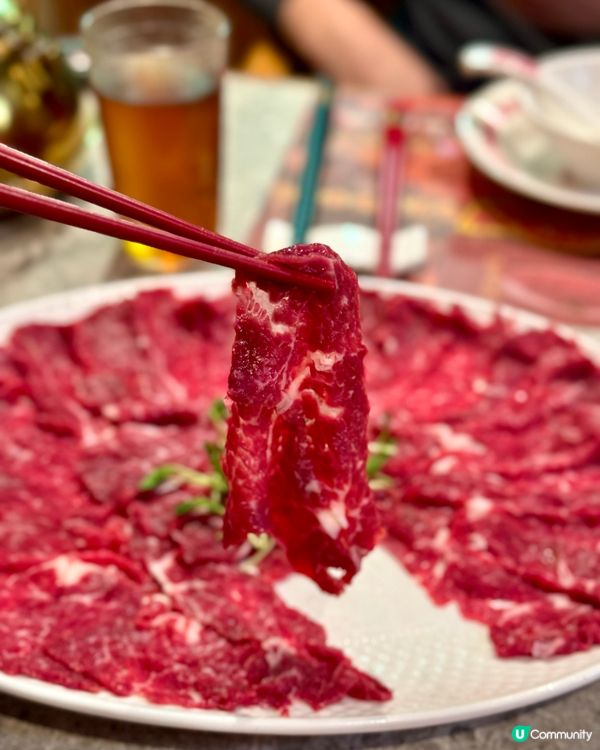 灣仔懷舊經典港式火鍋 手切肥牛肉質鮮甜