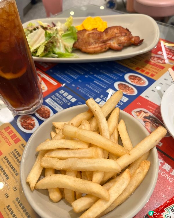 將軍澳中心嘅四寶食堂每日下午茶喺5:30pm前都算抵食;加$...