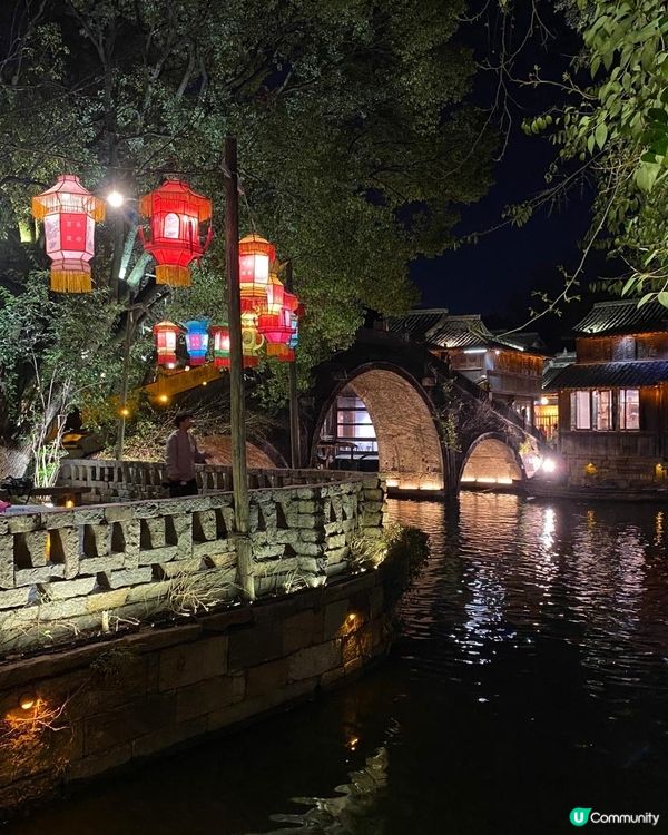 水鄉夜色😍！靚到暈！✨