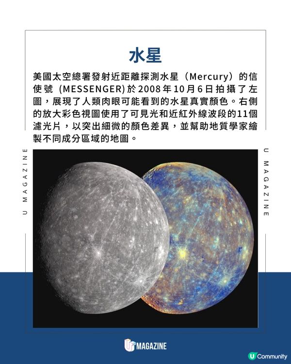 美國太空總署NASA八大行星高清相片🌍