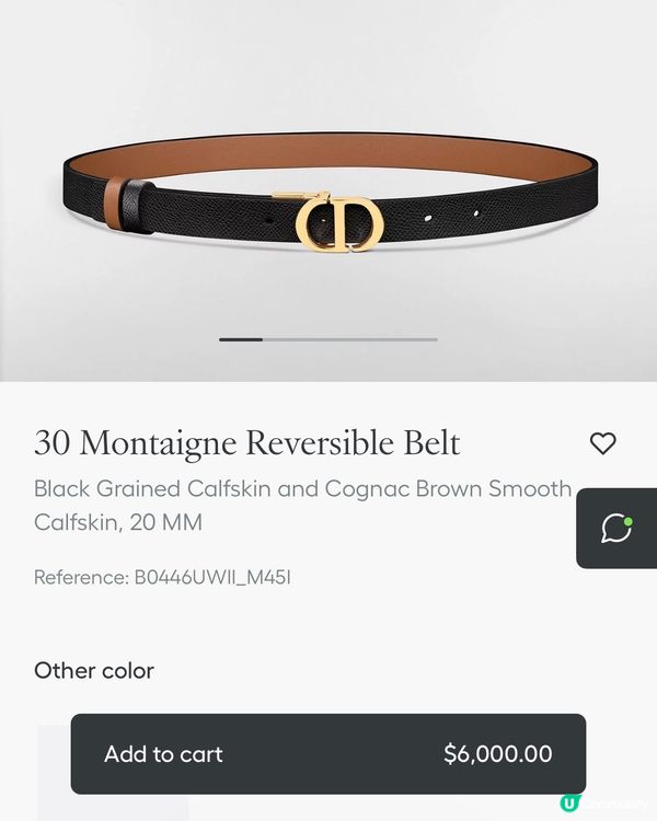 教你低價入手Dior 皮帶！平香港專門店$1300 😱