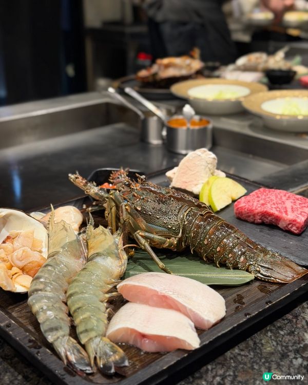 【銅鑼灣｜高質席前海鮮日式鐵板燒】