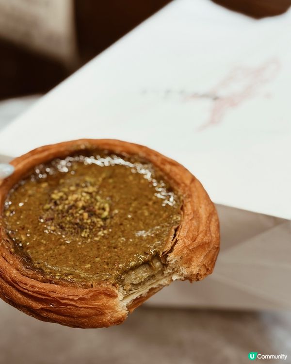 中環人氣bakery 必食酥脆爆漿開心果撻