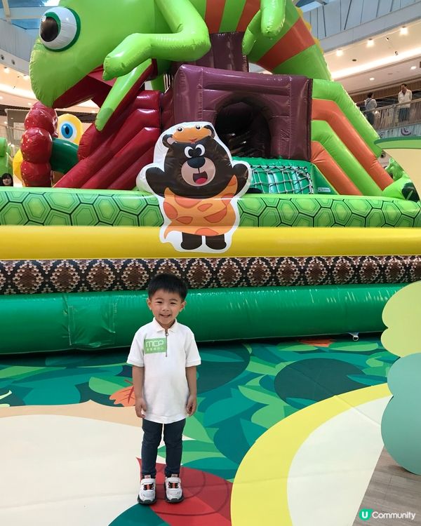 復活節玩 彈床➕親親小動物🐰🐍