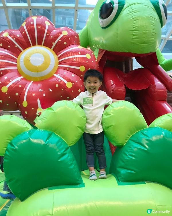 復活節玩 彈床➕親親小動物🐰🐍