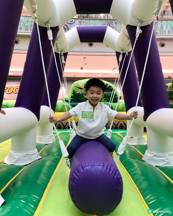 復活節玩 彈床➕親親小動物🐰🐍