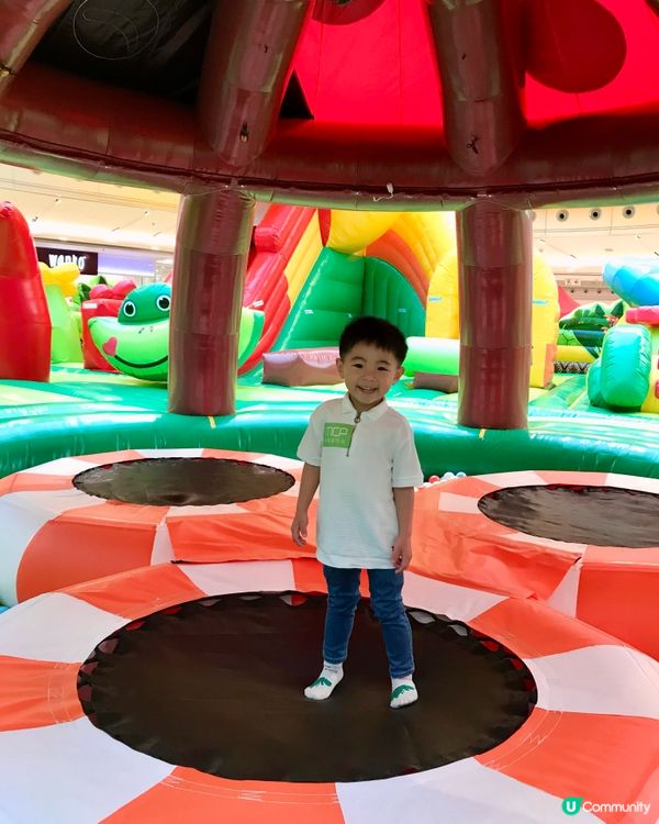 復活節玩 彈床➕親親小動物🐰🐍