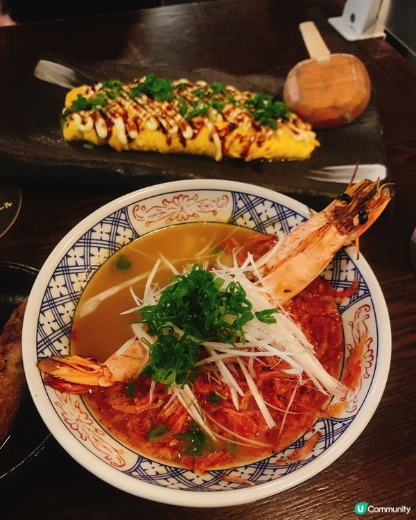 旺角申子居酒屋暴擊！長過手掌玉子燒+原條蟹腳粥🦀