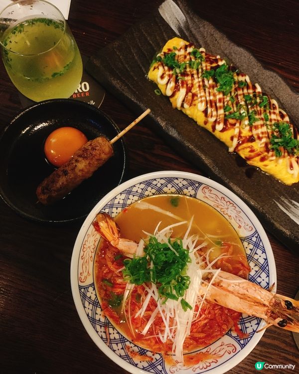 旺角申子居酒屋暴擊！長過手掌玉子燒+原條蟹腳粥🦀