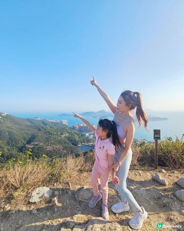 西高山連6歲囡囡都行到。個半鐘就上到山頂，沿途好多風景打卡位...