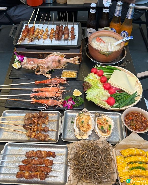 爐端魚炭香💯深圳串燒🤤