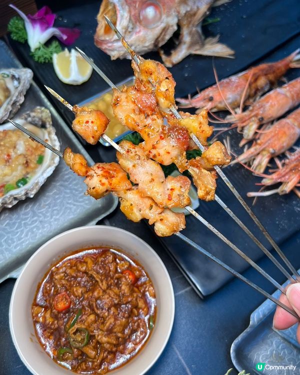 爐端魚炭香💯深圳串燒🤤