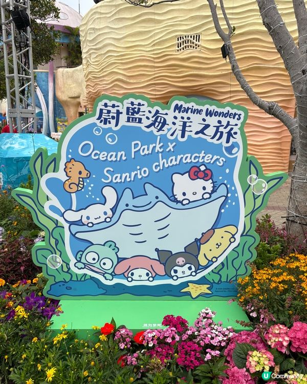 海洋公園-Sanrio「蔚藍海洋之旅」＋布甸狗30周年