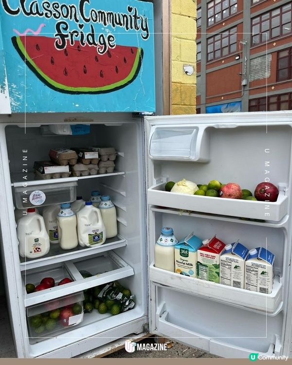 食物任取！美國驚現「共享雪櫃」｜讓剩食變溫飽！24/7 全天候開放免登記                                    