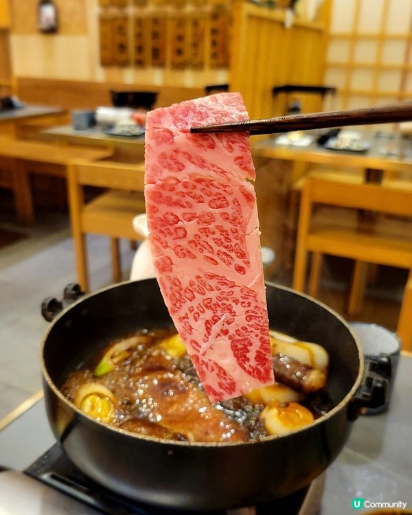 嘩！雪花肥牛壽喜燒😋抵食到喊