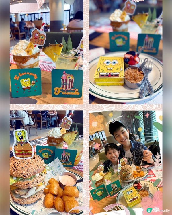 海棉寶寶卡通主題必食親子餐廳