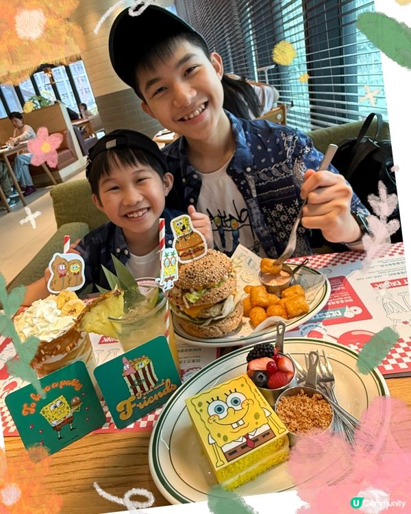 海棉寶寶卡通主題必食親子餐廳