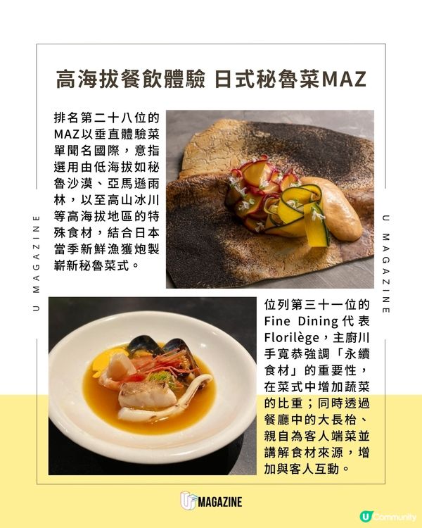 亞洲50最佳餐廳公佈 東京七大頂級食府上榜                                    