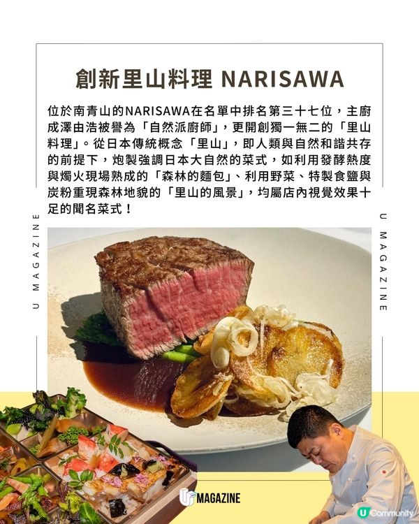 亞洲50最佳餐廳公佈 東京七大頂級食府上榜                                    